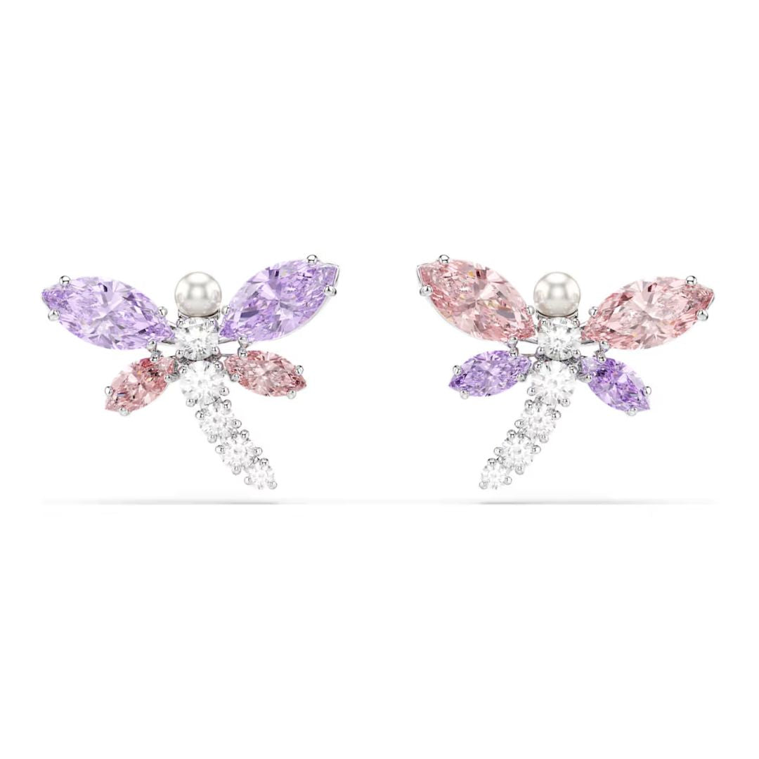 Swarovski x Ariana Grande Dragonfly Earrings With Crystals and Pearls,