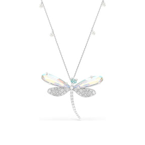 Swarovski x Ariana Grande Dragonfly riipus ja rintakoru kristalleilla ja kristallihelmillä, 5737429