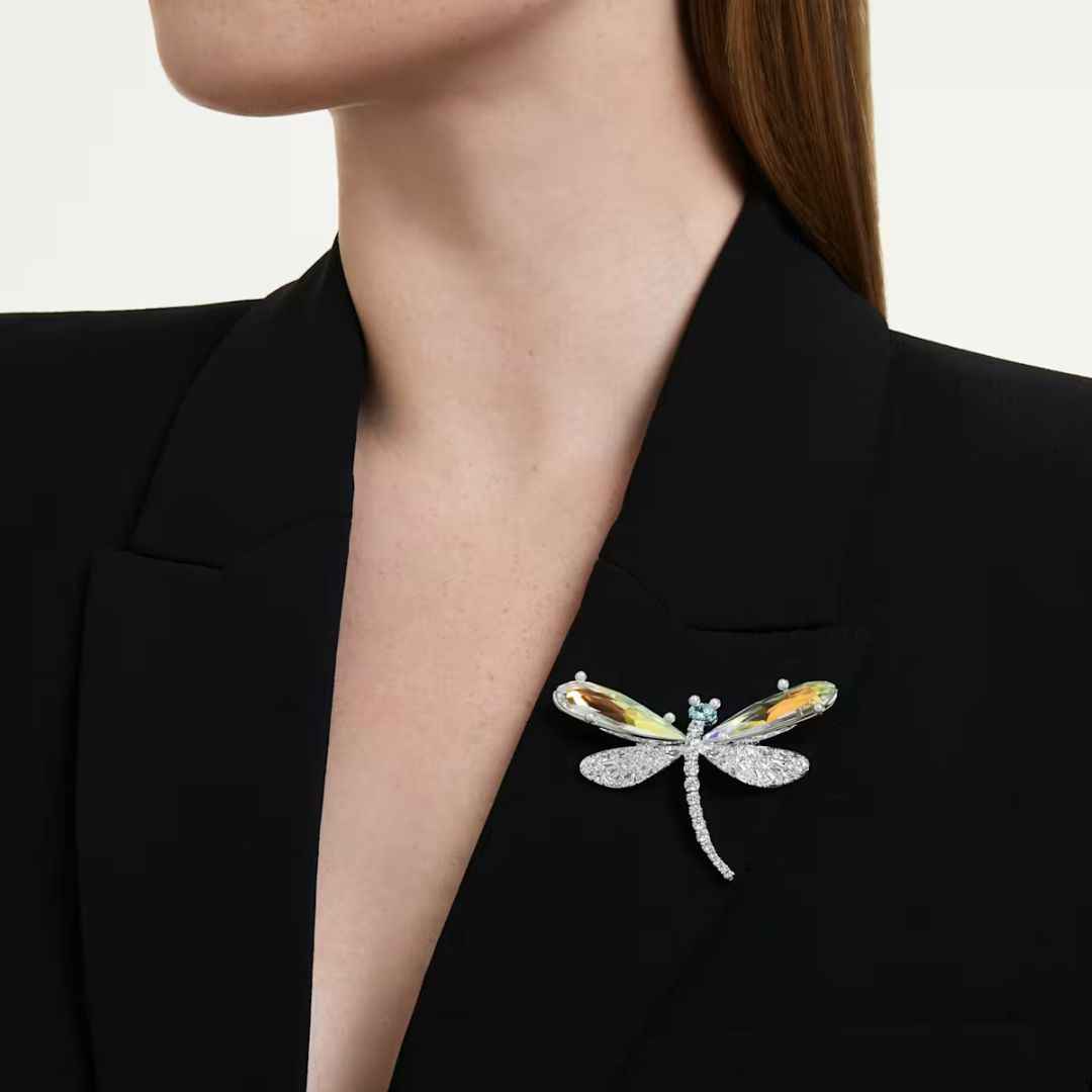 スワロフスキー ETERNAL FLOWER DRAGONFLY セット Swarovski x Ariana Grande Dragonfly. Hair Accessory, Clear Crystals an