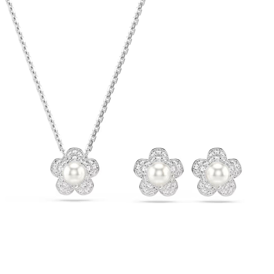 Swarovski x Ariana Grande Necklace and Earring Set, Clear Crystals, 57