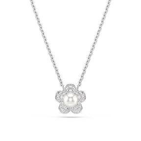 Swarovski x Ariana Grande kaulakoru kukkariipuksella, valkoinen kristalli ja helmi, 5755817