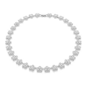 Swarovski x Ariana Grande kaulakoru, vaalea metalli, kirkkaat kristallit, 5749179