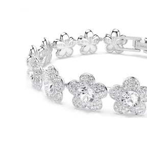 Swarovski x Ariana Grande rannekoru 5749182 kukkakuvioilla ja kirkkailla kristalleilla