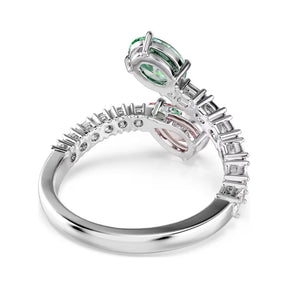 Swarovski x Ariana Grande sormus, eriväriset kristallit, 5737372