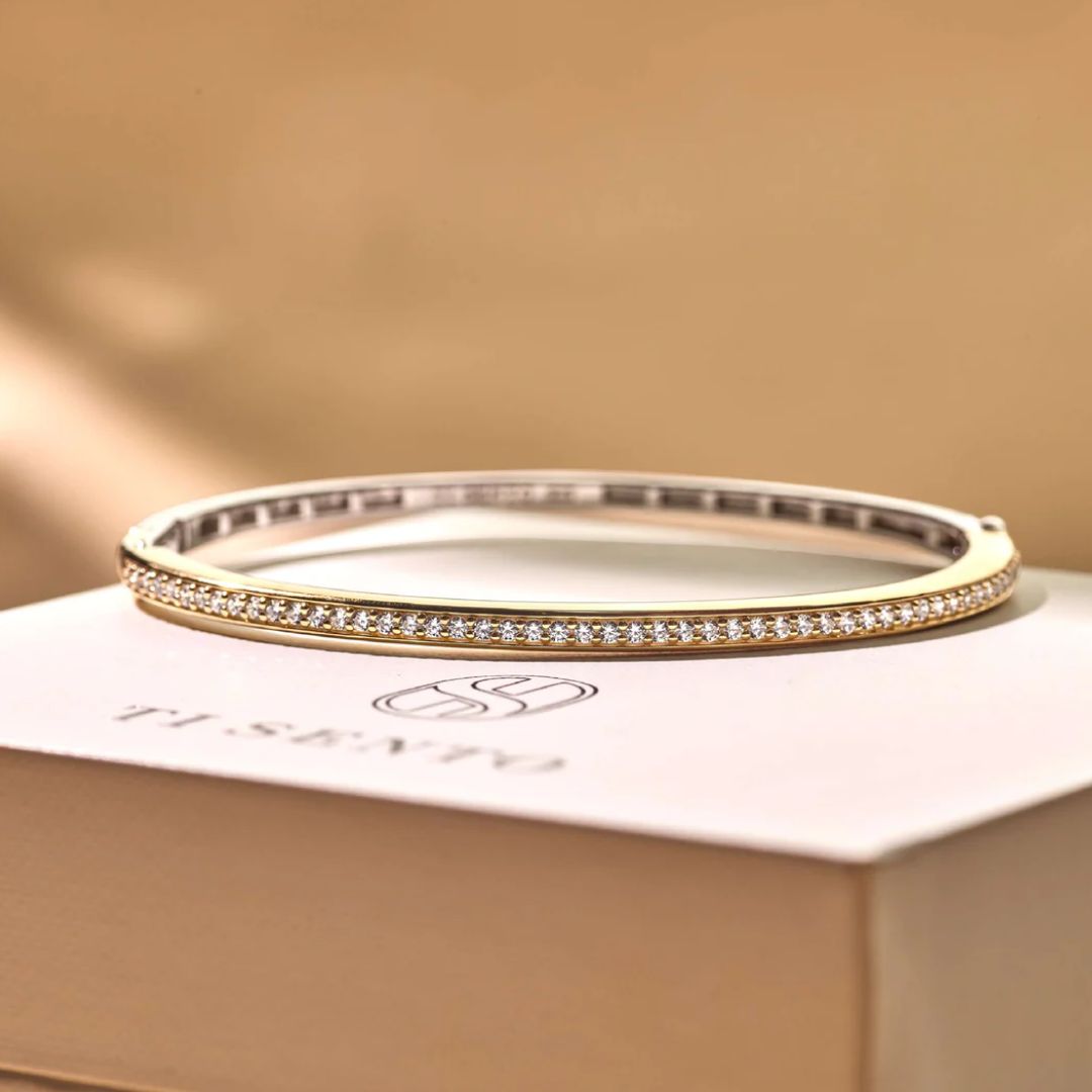 TI SENTO Classic rannerengas, keltakullattua hopeaa ja zirkoneja, 2889ZY