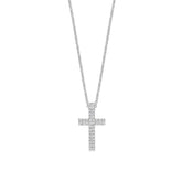 TI SENTO Cross kaulakoru, hopeaa ja zirkoni, 34130ZI/42