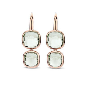 TI SENTO Double Cushion korvakorut, rosekullattua hopeaa ja zirkonit, 78055GR
