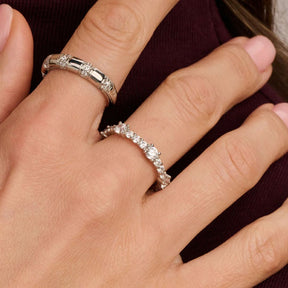 TI SENTO Eternity Tennis sormus, hopeaa ja zirkonit, 12428ZI