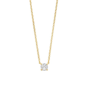 TI SENTO kaulakoru, keltakullattua hopeaa ja zirkoni, 3894ZY/42