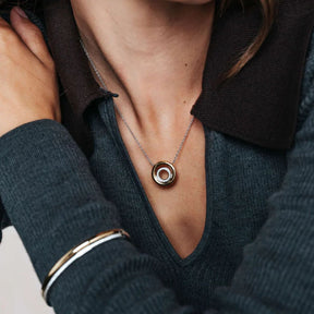 TI SENTO kaulakoru, keltakullattua hopeaa ja zirkonit 34105ZY/42