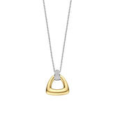 TI SENTO kaulakoru, keltakullattua hopeaa ja zirkonit 34108ZY/42