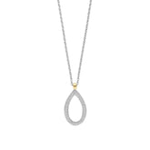 TI SENTO kaulakoru, keltakullattua hopeaa ja zirkonit 34110ZY/42