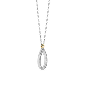 TI SENTO kaulakoru, keltakullattua hopeaa ja zirkonit 34110ZY/42