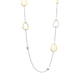 TI SENTO kaulakoru, keltakullattua hopeaa, zirkonit ja kristalleja 34102MW/80