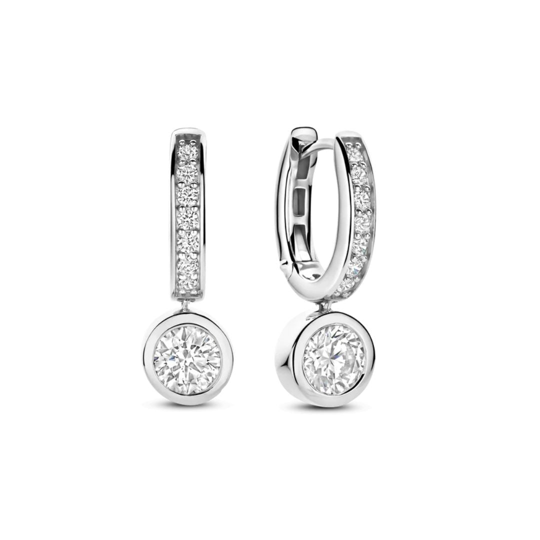 TI SENTO korvakorut, hopeaa ja zirkonit, 78032ZI