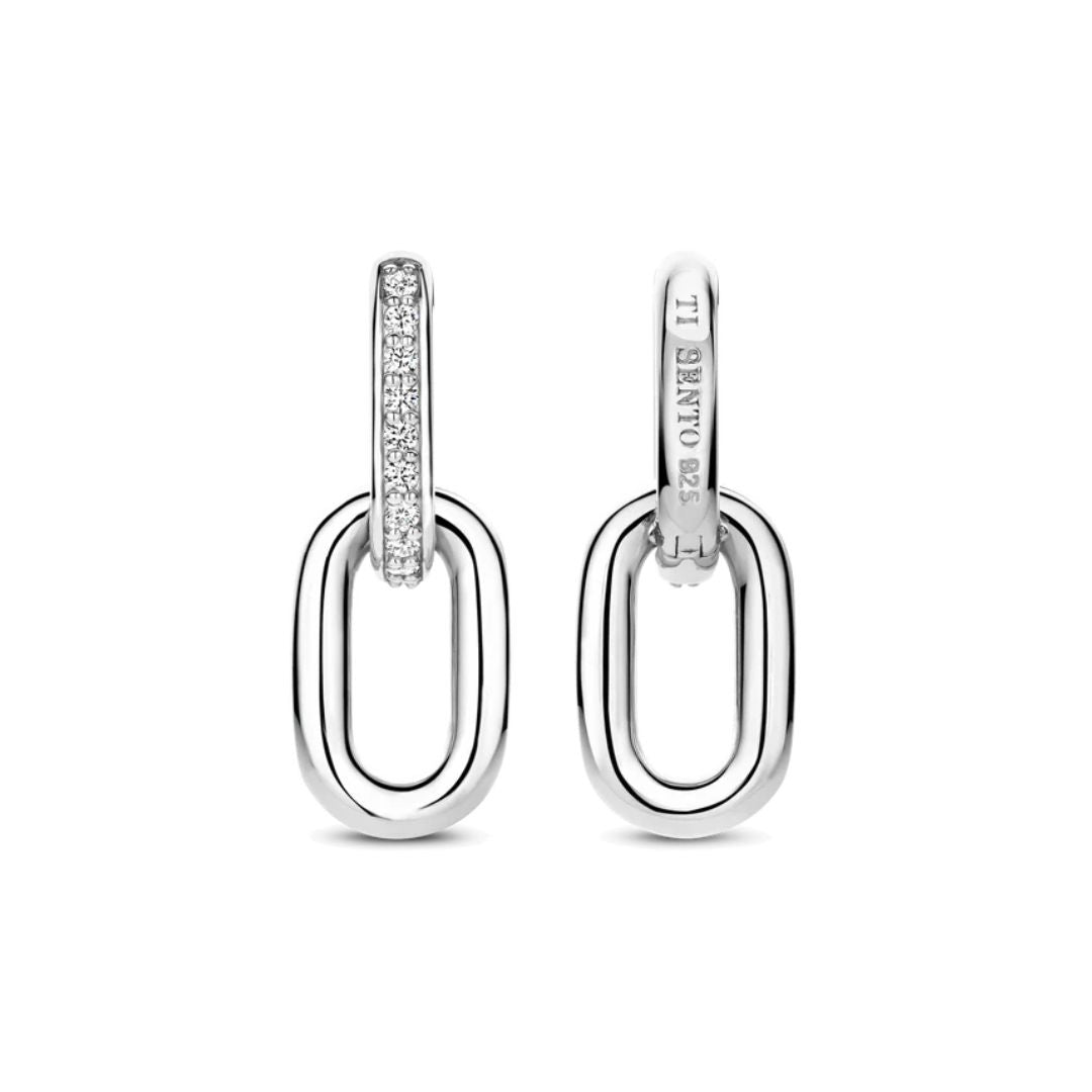 TI SENTO korvakorut, hopeaa ja zirkonit, 7831ZI