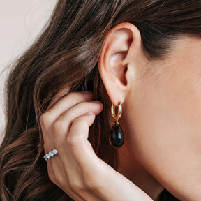 TI SENTO korvakorut, keltakullattua hopeaa ja kristallit, 78037KA