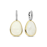 TI SENTO korvakorut, keltakullattua hopeaa ja zirkonit, 78026MW