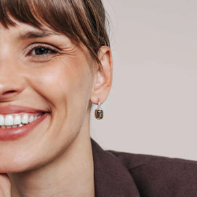 TI SENTO korvakorut, keltakullattua hopeaa, kristallit ja zirkonit, 78041SQ