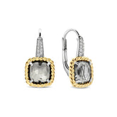 TI SENTO korvakorut, keltakullattua hopeaa, kristallit ja zirkonit, 78042GG