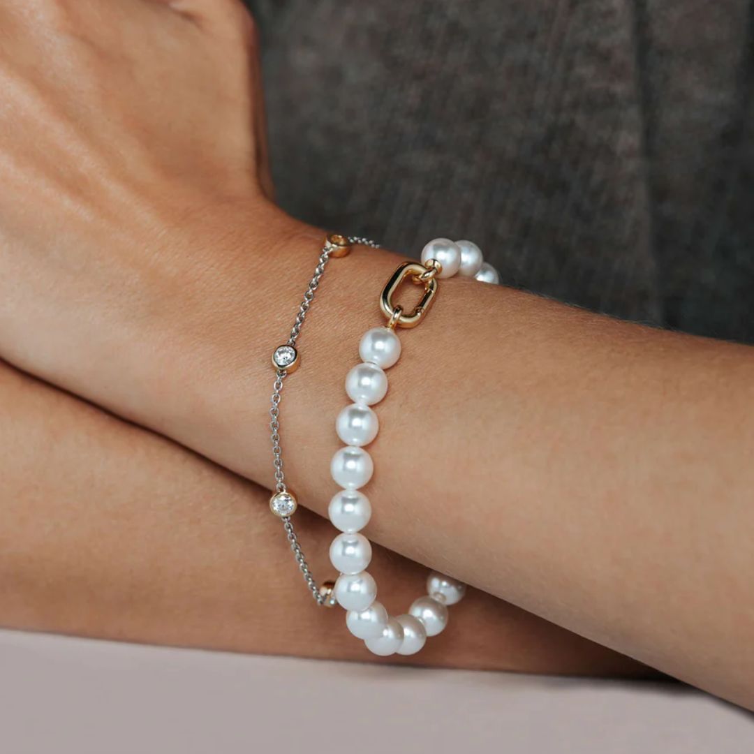 TI SENTO rannekoru, keltakullattua hopeaa ja zirkonit, 2756ZY