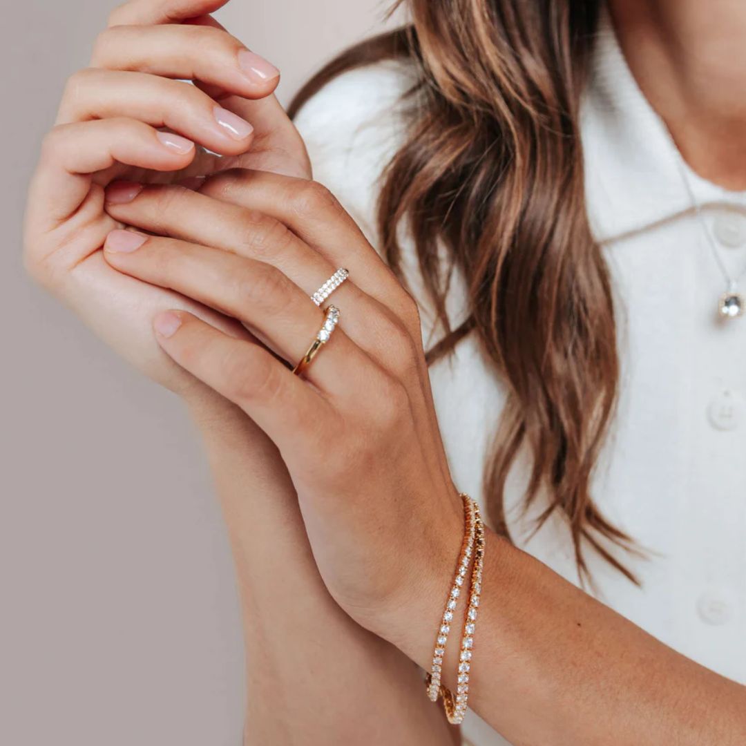 TI SENTO rannekoru, keltakullattua hopeaa ja zirkonit, 2995ZY