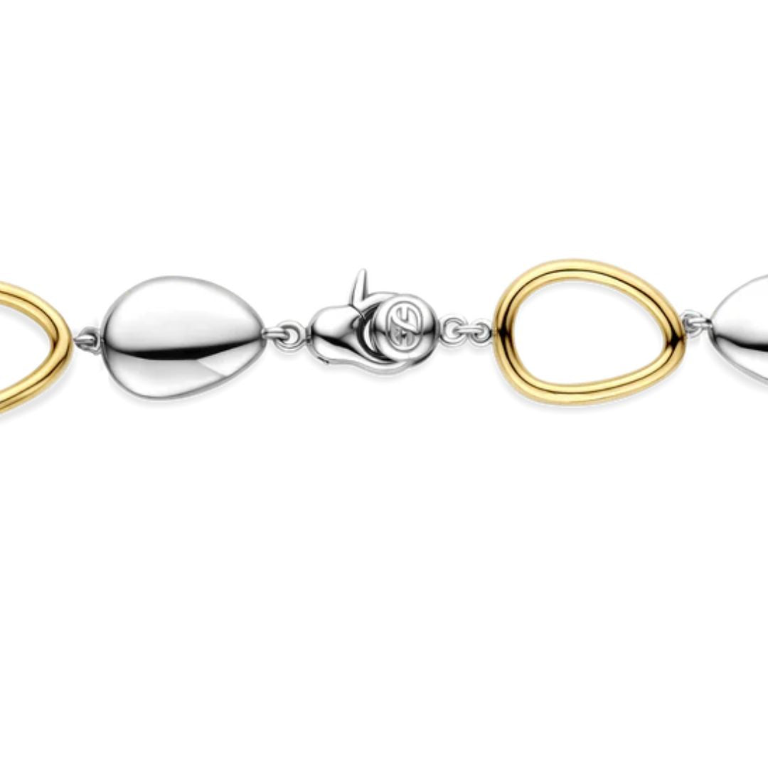 TI SENTO rannekoru, keltakullattua hopeaa, kristallit ja zirkonit, 23082MW