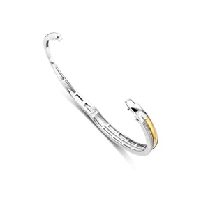 TI SENTO rannerengas, keltakullattua hopeaa ja zirkonit, 23086ZY