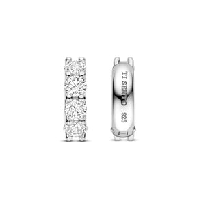 TI SENTO rengaskorvakorut, hopeaa ja zirkonit, 78023ZI
