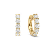 TI SENTO rengaskorvakorut, keltakullattua hopeaa ja zirkonit, 7718ZY