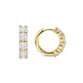 TI SENTO rengaskorvakorut, keltakullattua hopeaa ja zirkonit, 78023ZY