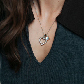 TI SENTO riipus, keltakullattua hopeaa ja kristalli, 6854MW