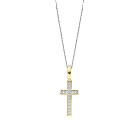 TI SENTO riipus, keltakullattua hopeaa ja zirkonit, 6857ZY