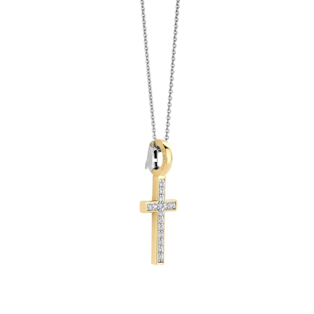 TI SENTO riipus, keltakullattua hopeaa ja zirkonit, 6857ZY