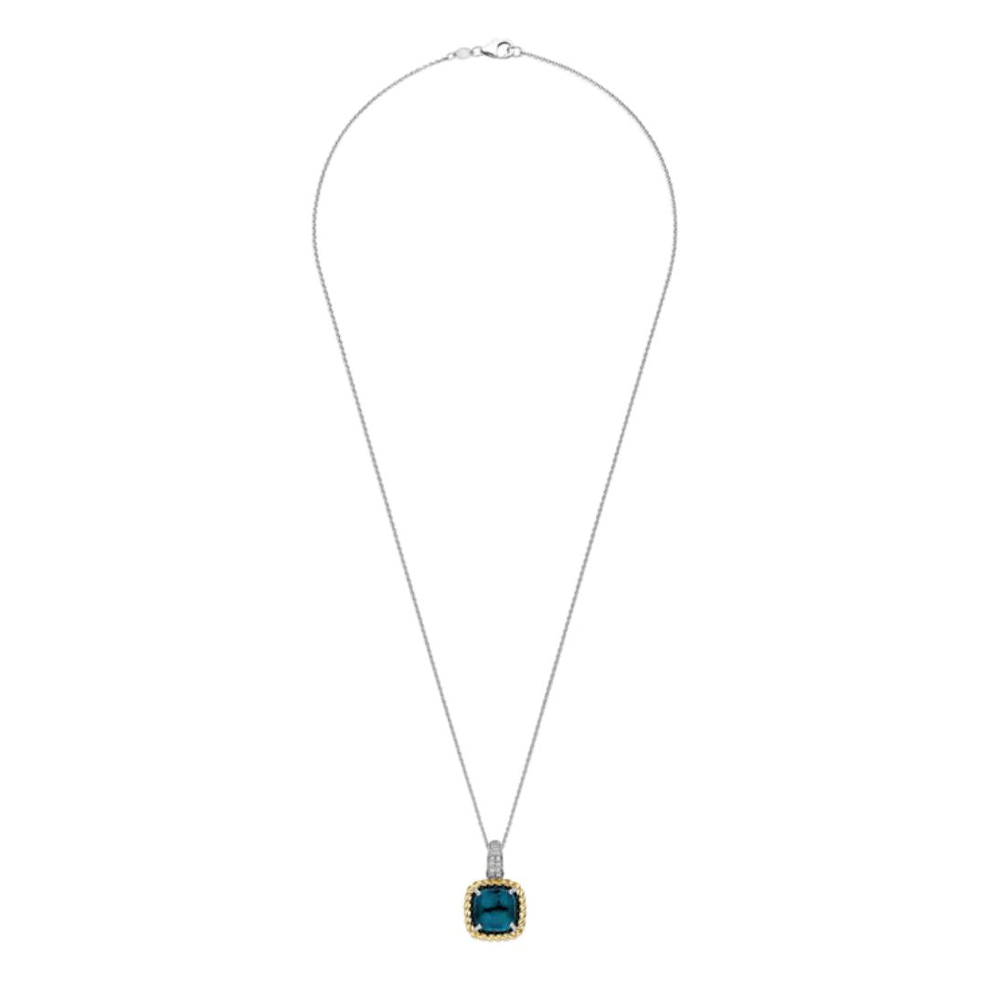 TI SENTO riipus, keltakullattua hopeaa, kristalli ja zirkonit, 6853DB