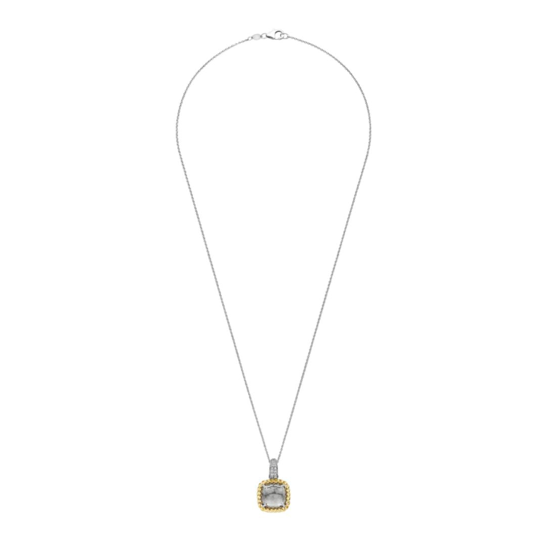 TI SENTO riipus, keltakullattua hopeaa, kristalli ja zirkonit, 6853GG