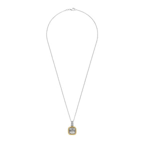 TI SENTO riipus, keltakullattua hopeaa, kristalli ja zirkonit, 6853GG