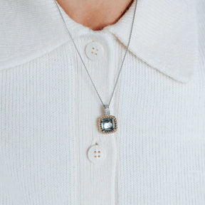 TI SENTO riipus, keltakullattua hopeaa, kristalli ja zirkonit, 6853GG