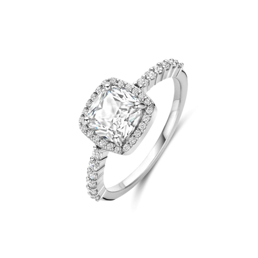 TI SENTO sormus, hopeaa ja zirkonit, 12389ZI