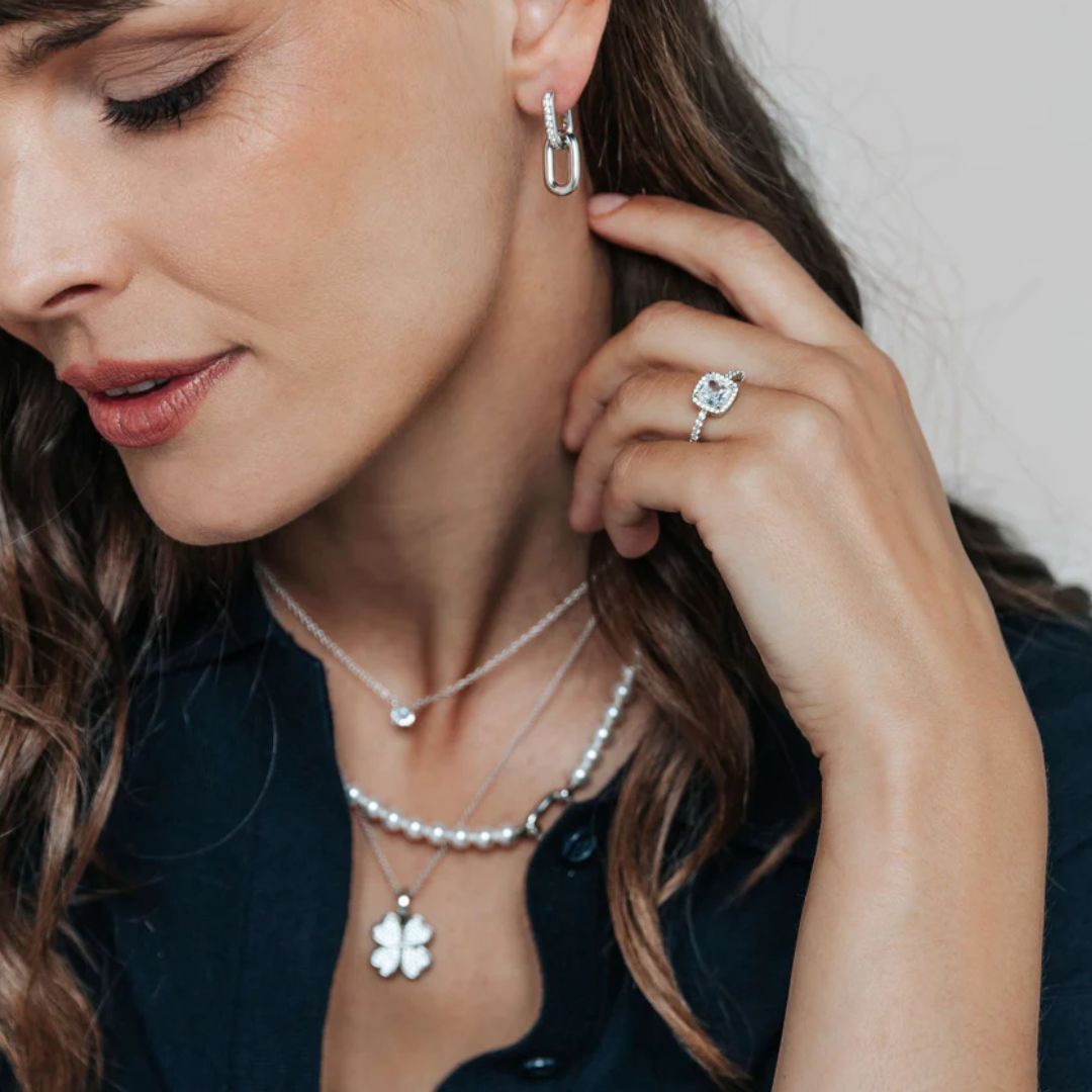 TI SENTO sormus, hopeaa ja zirkonit, 12389ZI