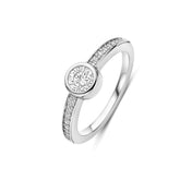 TI SENTO sormus, hopeaa ja zirkonit, 12390ZI