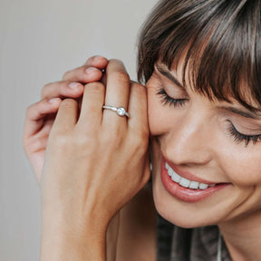 TI SENTO sormus, hopeaa ja zirkonit, 12390ZI