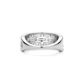 TI SENTO sormus, hopeaa ja zirkonit, 12397ZI