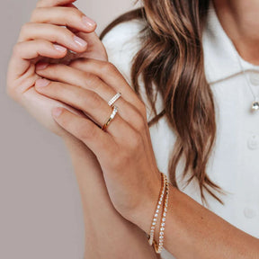 TI SENTO sormus, keltakullattua hopeaa ja zirkonit, 12381ZY