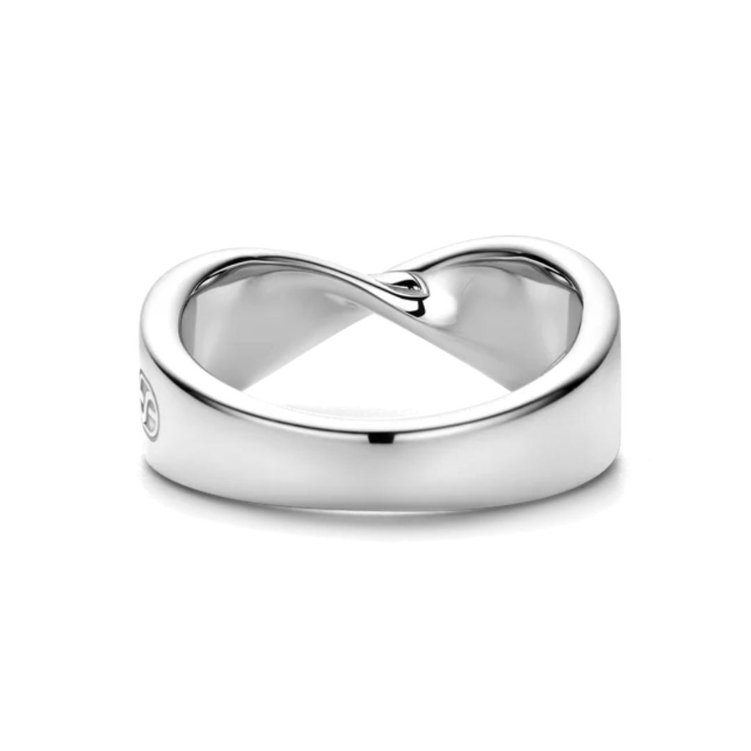 TI SENTO sormus, keltakullattua hopeaa ja zirkonit, 12393ZY