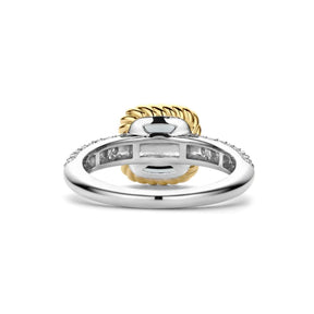 TI SENTO sormus, keltakullattua hopeaa, kristalli ja zirkonit, 12399GG