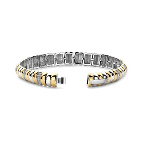 Ti Sento rannekoru, keltakullattua hopeaa ja zirkonit, 23081ZY