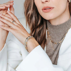 Ti Sento rannekoru, keltakullattua hopeaa ja zirkonit, 23081ZY