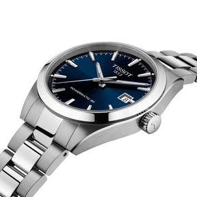 Tissot Gentleman Powermatic 80, 38 mm, T1658071104100 rannekello, sininen taulu