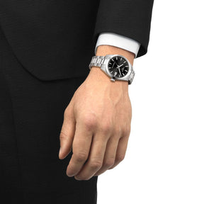 Tissot Gentleman Powermatic 80, 38 mm, T1658071105100 rannekello, musta taulu
